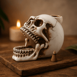 Backflow Incense Burner Skull with Open Mouth - SHAMTAM.COM