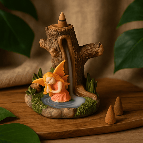 Backflow Incense Burner Tree Fairy Lake - SHAMTAM.COM