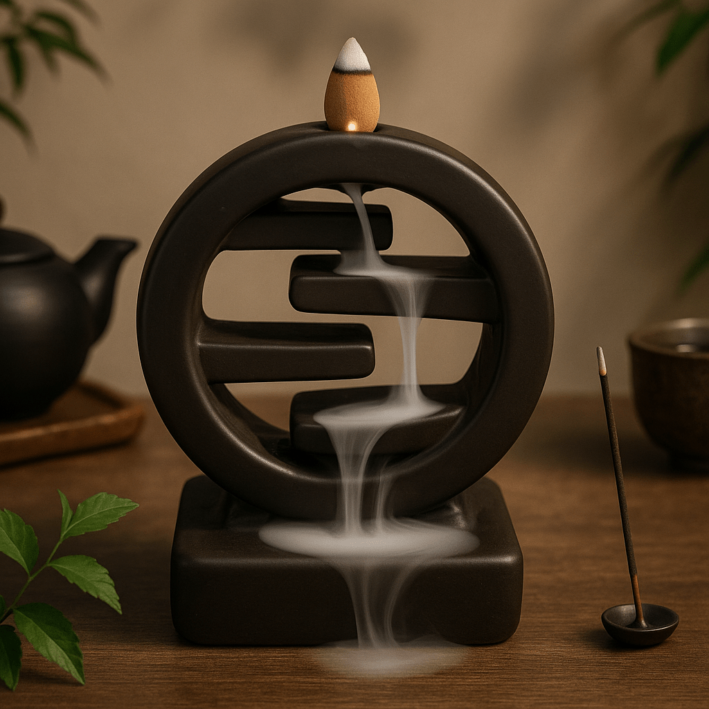Backflow Incense Burner, Zen Circle of Life - SHAMTAM.COM