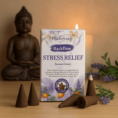 Backflow Incense Cones Aromatherapy 12 Pack Stamford - SHAMTAM.COM