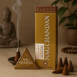 Backflow Incense Cones, Chandan Jumbo 42g Golden Nag - SHAMTAM.COM