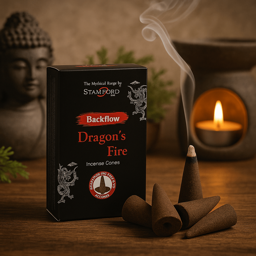 Backflow Incense Cones Dragon Fire 12 Pack Stamford - SHAMTAM.COM