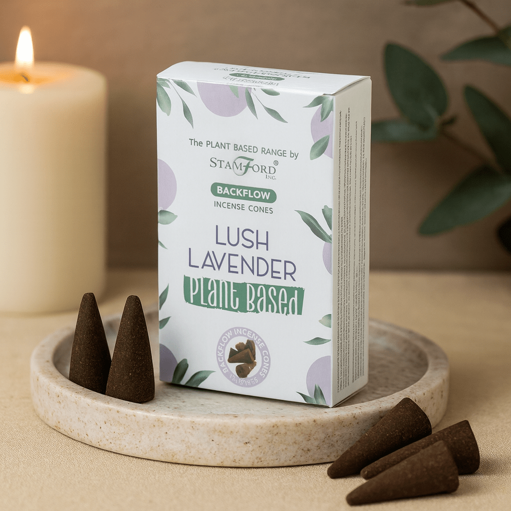 Backflow Incense Cones, Lavender 12 Cones - SHAMTAM.COM