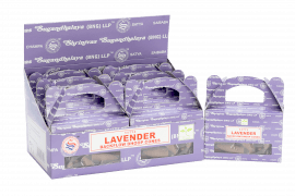 Backflow Incense Cones Lavender 24 Count Satya - SHAMTAM.COM