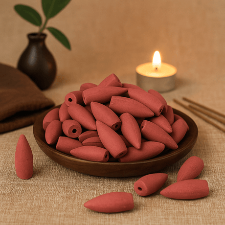 Backflow Incense Cones Midnight Rose 225 Pieces - SHAMTAM.COM