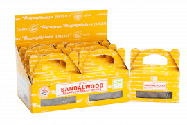 Backflow Incense Cones Sandalwood 24 Cones Satya - SHAMTAM.COM