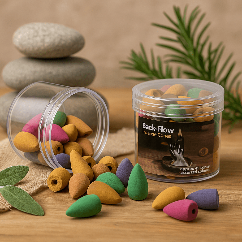 Backflow Incense Cones Unscented 45 Pack - SHAMTAM.COM