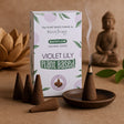 Backflow Incense Cones Violet Lilly 12 Pack - SHAMTAM.COM