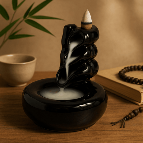 Backflow Incense Waterfall Burner, Bamboo Pool - SHAMTAM.COM