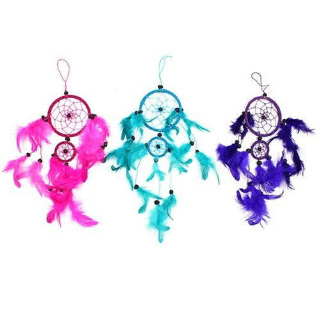 Dreamcatcher - Round - Turq/Pink/Purp - SHAMTAM.COM