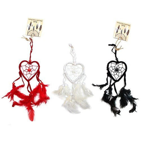 Dreamcatcher - Heart - Black/White/Red - SHAMTAM.COM