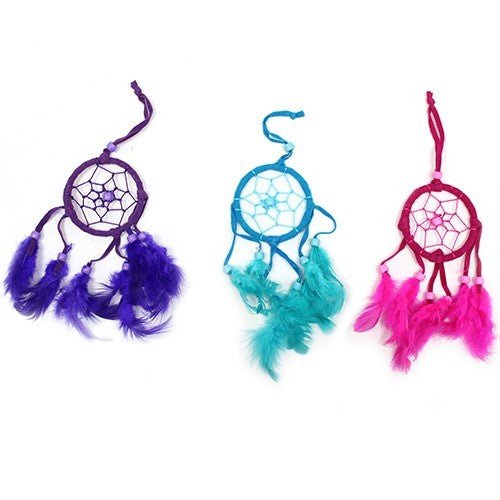 Dreamcatcher - Round - Turq/Pink/Purp - SHAMTAM.COM