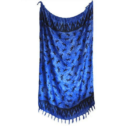 Bali Gecko Sarongs - Blue - SHAMTAM.COM