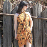 Bali Gecko Sarongs - Chocolate - SHAMTAM.COM