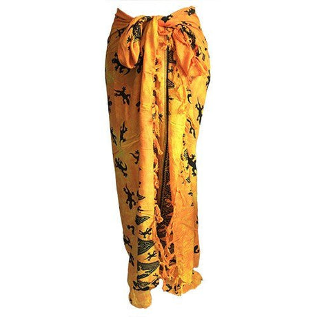 Bali Gecko Sarongs - Yellow - SHAMTAM.COM