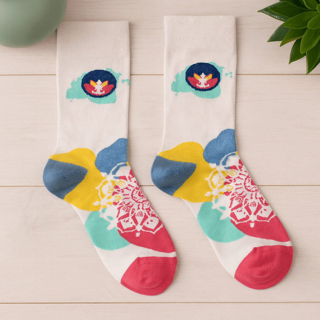 Bamboo Socks Size S/M Meditation - SHAMTAM.COM