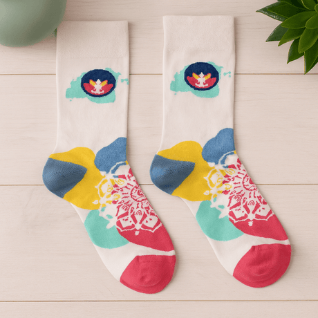 Bamboo Socks Size S/M Meditation - SHAMTAM.COM