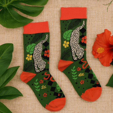 Bamboo Socks S/M Bali Jungle - SHAMTAM.COM