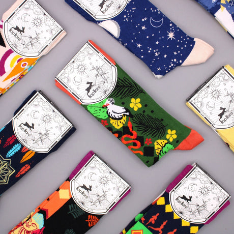 Bamboo Socks S/M - Tree of Life - SHAMTAM.COM