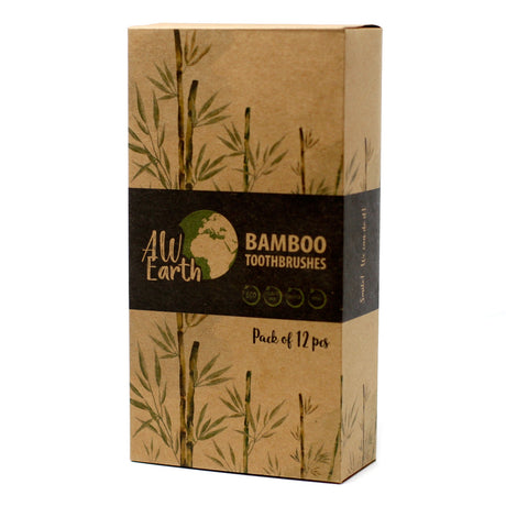 Bamboo Toothbrush - Charcoal Medium Soft - SHAMTAM.COM