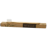 Bamboo Toothbrush - White - Family Pack of 4 - Med Soft - SHAMTAM.COM