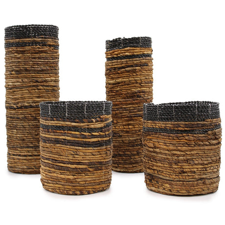 Banana Leaf Set - 2 Vase & 2 Bins - SHAMTAM.COM