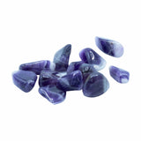 Banded Amethyst Tumbled Stones, Set of 24 Medium - SHAMTAM.COM