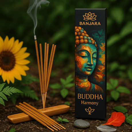 Banjara Buddha Harmony Incense Sticks - Aromatic Bliss for Tranquility and Peaceful Ambiance - SHAMTAM.COM