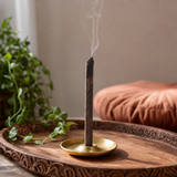 Banjara Cristal Gemas Incense Sticks - Smoky Quartz Sandalwood — styled in a warm, naturally lit interior