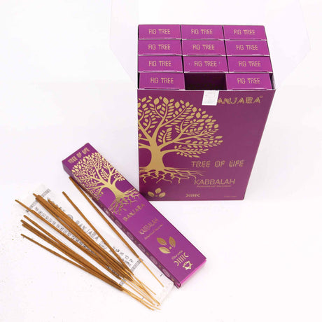 Banjara Kabbalah Botanical Incense Sticks - Tree of Life Design, 15g Pack with Frankincense & Myrrh Fragrance, Handmade in India - SHAMTAM.COM