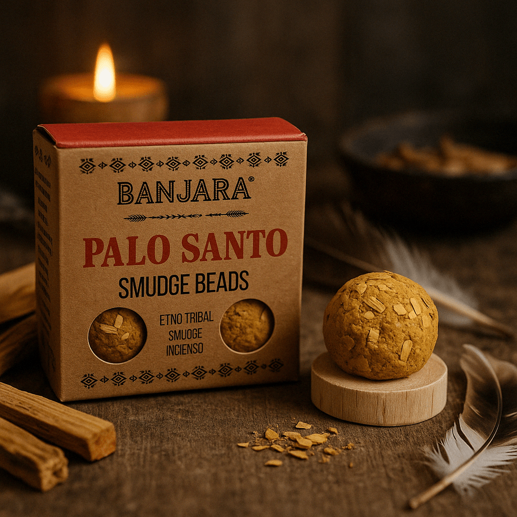 Banjara Palo Santo Smudge Beads - Premium Incense for Cleansing and Aromatherapy - SHAMTAM.COM