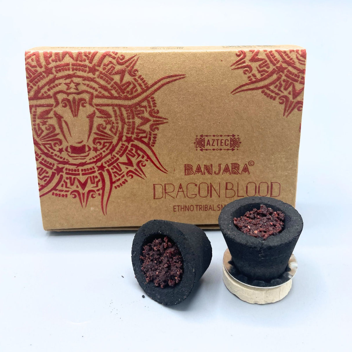 Dragons Blood Sage Smudge Cups - Banjara - SHAMTAM.COM