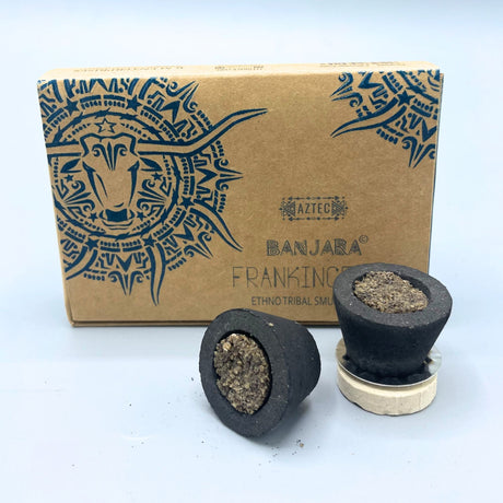 Frankincense Sage Smudge Cups - Banjara - SHAMTAM.COM