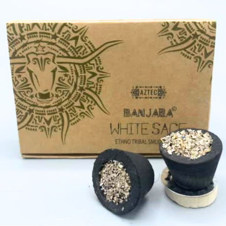 White Sage Smudge Cups - Banjara - SHAMTAM.COM