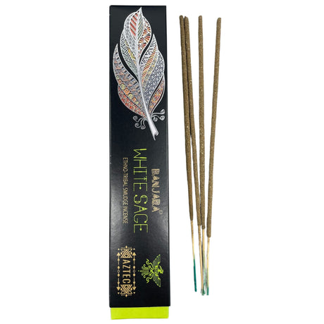 White Sage Incense - Banjara Tribal Smudge - SHAMTAM.COM