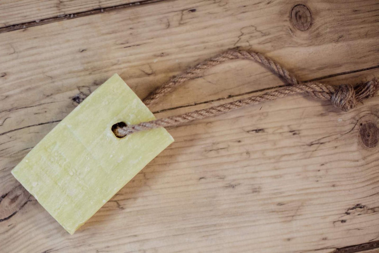 Bar Soap on a Rope - Moroccan Roll - SHAMTAM.COM