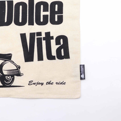 Iconic Basic Tote Bag - La Dolce Vita - Natural 4oz - SHAMTAM.COM