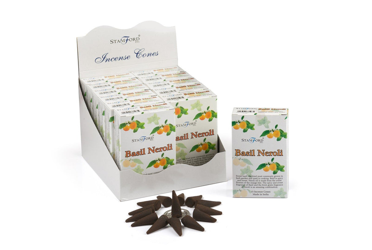 Basil & Neroli Incense Cones - SHAMTAM.COM