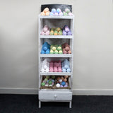 Bath Bomb 5 Shelf Display - Whitewash - SHAMTAM.COM
