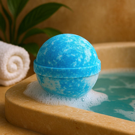 Bath Bomb Blue And White Angel Delight 180g - SHAMTAM.COM