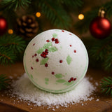 Bath Bomb Christmas Holly Berry And Mistletoe - SHAMTAM.COM