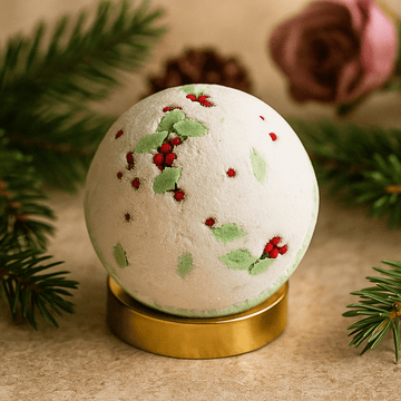 Bath Bomb – Christmas Holly Berry and Mistletoe