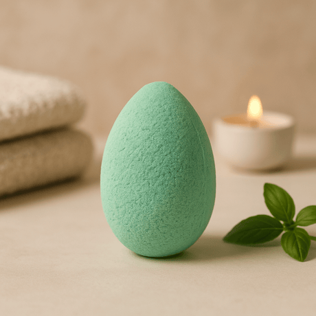 Bath Bomb Egg Mango Mint Green 60g - SHAMTAM.COM
