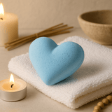 Bath Bomb Heart - Shaped Baby Powder Scented 70g - SHAMTAM.COM