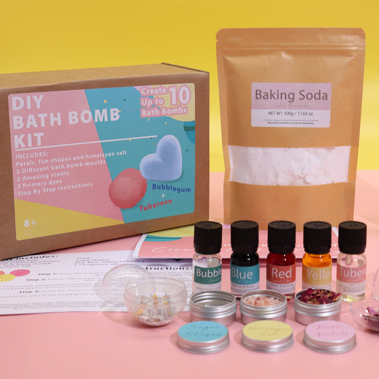 Bath Bomb Kit - Rose & Bubblegum - SHAMTAM.COM