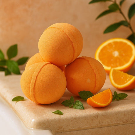 Bath Bomb Lemongrass and Mandarin - SHAMTAM.COM