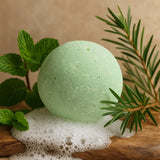 Bath Bomb, Peppermint Tea Tree Shea Butter 180g - SHAMTAM.COM