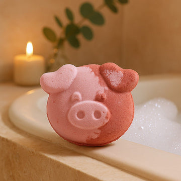 Bath Bomb Pig Shaped Vanilla Cupcake 70g