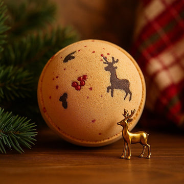Bath Bomb Reindeer Red Nose Toffee Caramel
