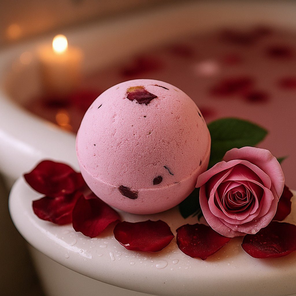 Bath Bomb Rose and Petals 180g - SHAMTAM.COM
